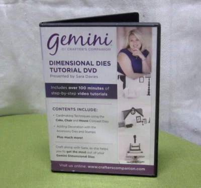 CRAFTERS COMPANION Dimensional Dies tutorial PC CD-Rom Gemini Foilpress 2018 - Image 1 of 2