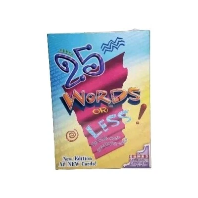 25 Words or Less Word Board Game Winning Moves 2000 NEW SEALED Vintage - Image 1 of 4