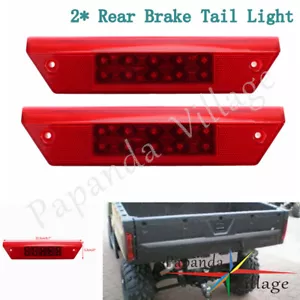 Pair Rear Brake Tail Light Left+Right Red For Polaris Ranger 900 4x4 Diesel/Crew - Picture 1 of 8