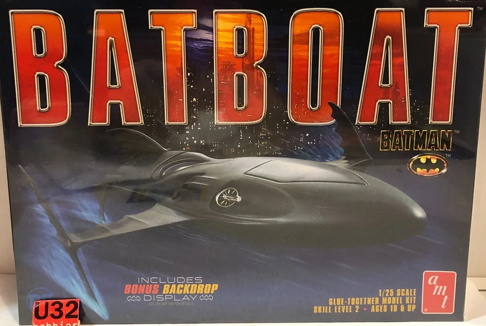 AMT 1025 Kit 1/25 Batboat Batman - Immagine 1 di 1