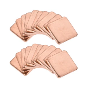 20Stk. Flach IC Chipatz Thermisch Kupfer Kühlkörper für CPU GPU RAM 15x15x1,8mm - Bild 1 von 4