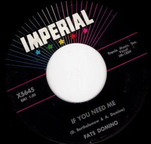 Fats Domino – If You Need Me 1960 Imperial R&B Rock & Roll Strong VG Plays Clean - Picture 1 of 2