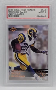 Marshall Faulk 2000 Collector's Edge graduado sin circular PSA 9 #143 Rams - Imagen 1 de 2