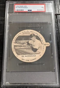 1954 Dixie Lids Gil McDougald PSA 1 LARGE w/TAB Abbotts Ice Cream (JUST GRADED) - Picture 1 of 5