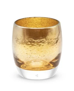Glassybaby Stay Gold Windlicht aus mundgeblasenem Glas Neu im Karton Kerzenhalter - Bild 1 von 3