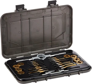 301360BLUE (26-Piece) Titanium Nitride Coated Tap, Die, and Drill Set, Imperial - Picture 1 of 3