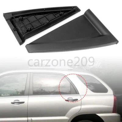 2X Moldura de puerta trasera izquierda + derecha exterior Delta para Kia Sportage 2005-2010 Foto 1 de 4