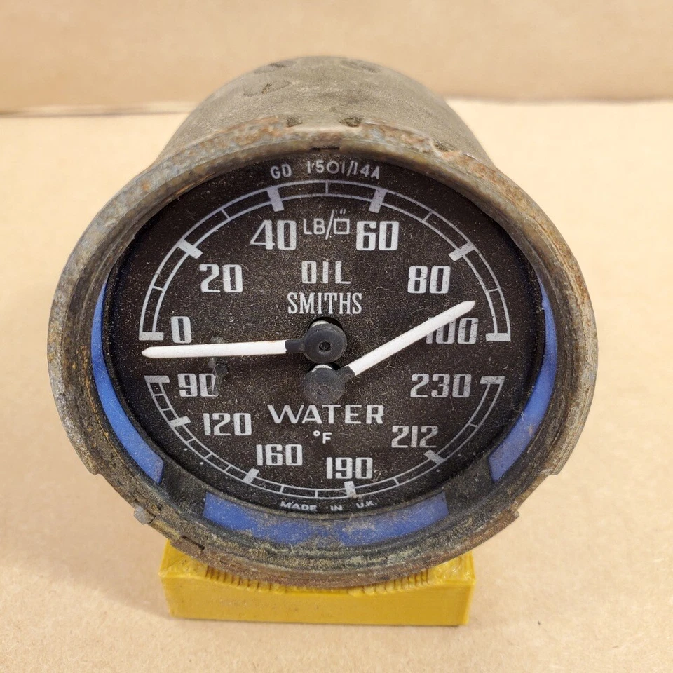 Smiths Oil Water Gauge GD1501/14A Max Temp 230 deg F Max Pressure 100 lb - Image 1 of 4
