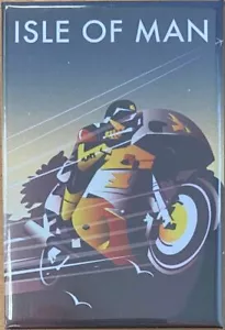Imán nevera Isle of Man Motorbike Racing de Dave Thompson - Imagen 1 de 1