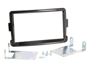 Pour Dacia Duster 2 Diaphragme Autoradio Assemblage Installation Double-Din Poli - Picture 1 of 2