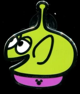 HKDL Hong Kong Hidden Mickey Game Toy Story Little Green Man Profile Disney Pin - Picture 1 of 1