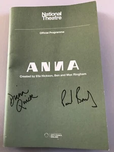 2019 ANNA signed programme NATIONAL THEATRE - Picture 1 of 4