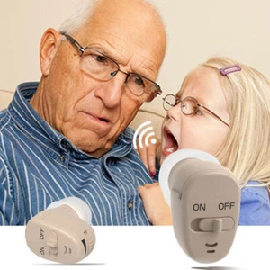 Adult Mini Digital Hearing Aids Invisible Ear Adjustable Voice Sound Amplifier - Picture 1 of 11