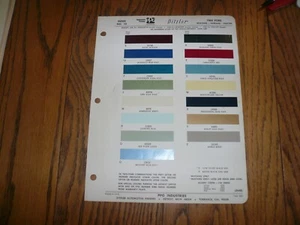 1968 Ford Mustang Fairlane Falcon Ditzler Farben Chip Lackmuster - Bild 1 von 1