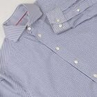 ETON SUPER SLIM FIT Men's Blue Striped Cutaway Collar Formal Dress Shirt 38 15