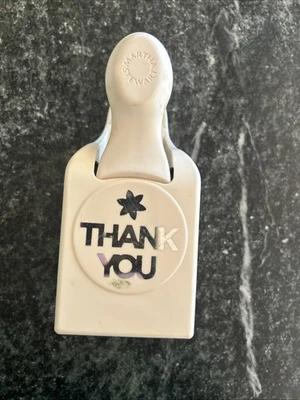 Martha Stewart Crafts Paper Punch Large THANK YOU Scrap Book Card Making - Image 1 of 4