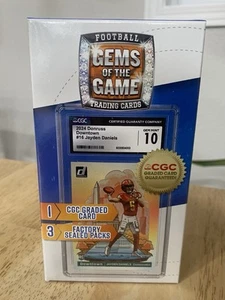 2025 Gems of the Game Football Box!! 1 CGC graded card And 3 sealed packs 🔥 - Picture 1 of 2