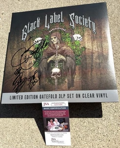 BLACK LABEL SOCIETY ZAKK WYLDE FIRMATO vinile trasparente JSA COA - Foto 1 di 7