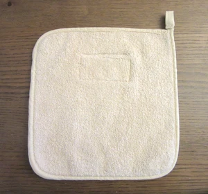 Vintage PAMPERED CHEF OVEN PAD CREAM/BEIGE COTTON KNIT  TERRY CLOTH - Picture 1 of 10