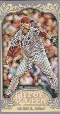 2012 Topps Gypsy Queen Mini Straight Cut Roy Halladay #10 HOF Phillies - Image 1 of 2