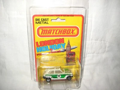 MIP 1978 Matchbox #21 Renault 5TL, White/Green Koni #4 on London Holiday Card - Image 1 of 4