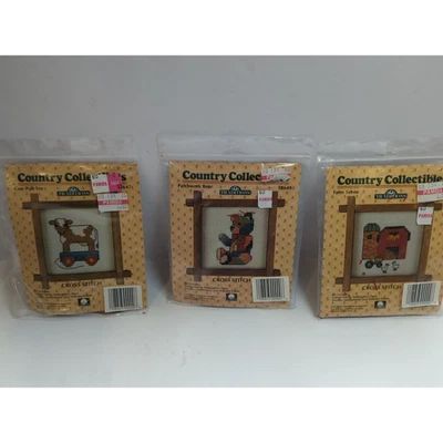 Lot Of 3 Country Collections Cross Stitch Kits - Image 1 of 4