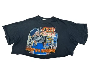 Ozzy Osbourne Diary Of A Madman 1981 Crop Top Graphic Short Sleeve Size Large - Picture 1 of 5