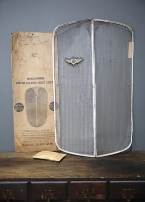 Vintage 1936 Dodge Truck Radiator Grill Shell Screen Cover Accessory NOS - Image 1 of 4
