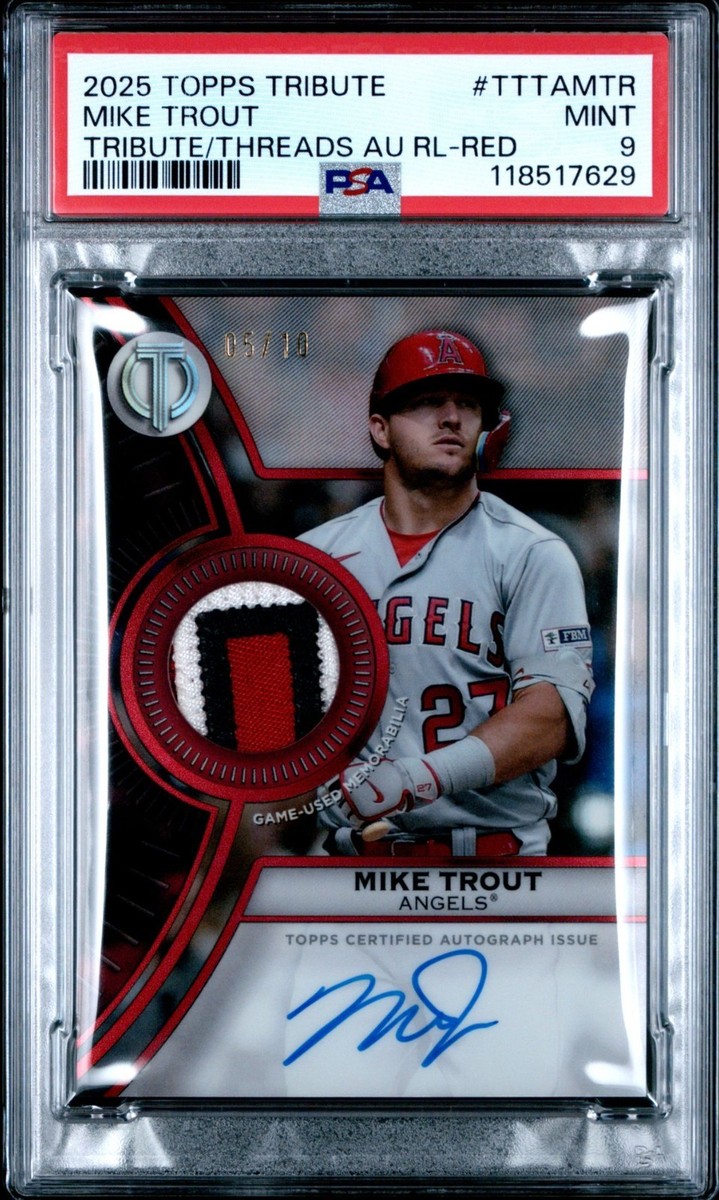 マイクトラウト 新人王受賞PSA9鑑定済み Yahoo!オークション -「trout サイン」(シングルカード) (野球