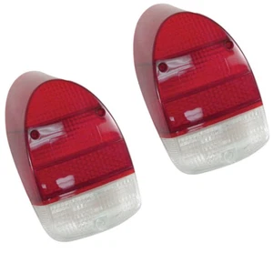 Tail Light Red/White Lenses, Pair - Compatible with VW Type-1 Bug 1968-1970 - Bild 1 von 1