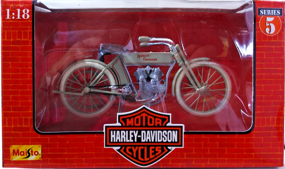 Harley-Davidson Maisto 1909 Twin 5P V-Twin Series 5 1998 - fundido a presión 1:18 nueva en caja Foto 1 de 3