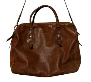 Margot New York Leder Laptop Arbeitstasche Cognac Braun 18x13 mit Schultergurt - Bild 1 von 12