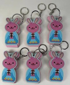 6 x Paperchase BD Keyring Notebook Chi Chi Pocket Notepad With Keyring Girls Bag - Picture 1 of 7