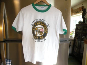 Vintage 80's USS Enterprise CVN-65 US Navy T Shirt~General Mess - Picture 1 of 5