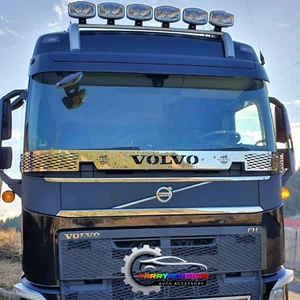 Stainless steel Stone Holder Disc Grill Application for Volvo FH4 2013-2020 - Picture 1 of 7