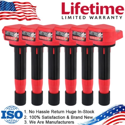 Premium Ignition Coil For Acura RL TL TSX ZDX Honda Accord Odyssey Pilot UF603 - Image 1 of 4