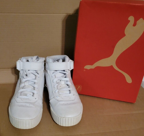 Puma Carina 2.0 Mid Jr Sneaker per bambini Scarpa sportiva Pelle Taglia 6 (EUC)