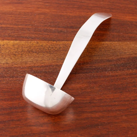 P. LOPEZ G. MEXICAN ARTS & CRAFTS STERLING SILVER DOUBLE SPOUTED SAUCE LADLE Cover