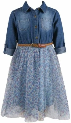 Zunie Kids' Dress, Blue ,Size 6 - Image 1 of 4