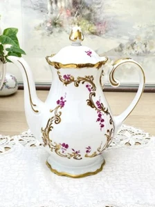 Tetera cafetera vintage Reichenbach Kahla porcelana Alemania 900 ml - Imagen 1 de 9