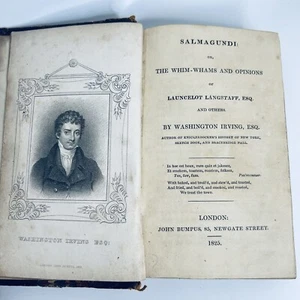 1825 Salmagundi or the Whim-Whams and Opinions of Launcelot Langstaff Irving - Picture 1 of 11