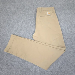 Carhartt Pants Men 33 Beige SID PANT chino outdoor casual workwear Size 33x31 - Picture 1 of 10
