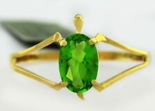 GENUINE 0.76 Cts PERIDOT TURTLE RING 10K YELLOW GOLD - Free Appraisal - NWT