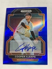 2022 Panini Prizm Draft Picks Blue Cooper Hjerpe Auto /99 #PDP22 Oregon State