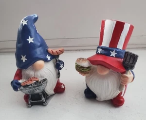 4Th of July Patriotic Gnomes Resin Patriotic 2 PCS - Picture 1 of 1