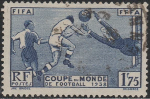 France 1938 SC# 349 - Soccer Players - Used Lot # 077 - Picture 1 of 2
