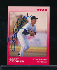 1988 Star Lynchburg Red Sox Scott Cooper #5 signed auto autograph blue sharpie