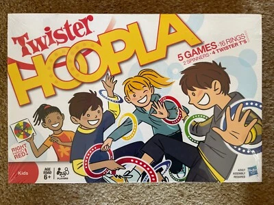 Twister Hoopla Game 5 Games in One 2009 Hasbro New Sealed - Image 1 of 2