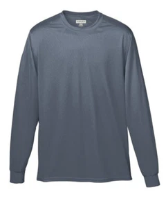 Augusta Sportswear 788 Adult Wicks Moisture Long Sleeve Tee Top Stylish T-Shirt - Picture 1 of 21