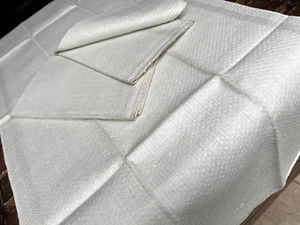 Konvolut grobe helle Bauernleinen Hand/Wellnesstücher 3 Stück um 1930 - Bild 1 von 5